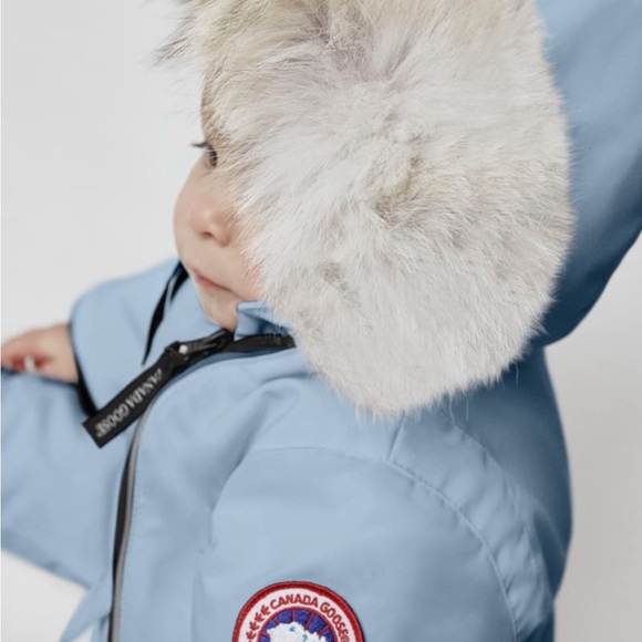 Canada Goose NEW with TAGS baby snow suite- Fur hood. Baby blue - Picture 6 of 8